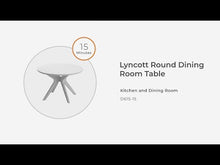 Load and play video in Gallery viewer, Lyncott - Round Dining Room Table - Brown
