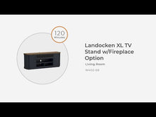 Load and play video in Gallery viewer, Landocken - XL TV Stand W/Fireplace Option - Brown / Blue
