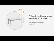 Load and play video in Gallery viewer, Tyler Creek - Rectangular Dining Room Table - Black / Gray
