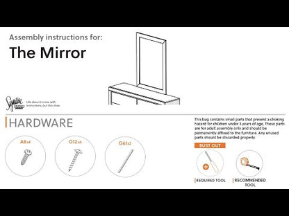 Huey Vineyard - Bedroom Mirror - Black
