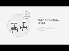 Load and play video in Gallery viewer, Torjin - Swivel Stool (Set of 2)
