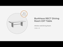 Load and play video in Gallery viewer, Burkhaus - Rectangular Dining Room Extension Table - Dark Brown
