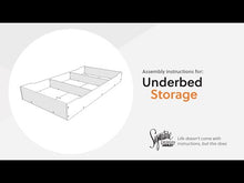 Load and play video in Gallery viewer, Trinell - Under Bed Storage - Brown
