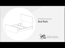 Load and play video in Gallery viewer, Derekson - Queen Panel Rails - Multi Gray
