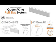Load and play video in Gallery viewer, Platform - Queen Roll Slats - Brown
