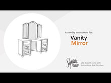 Load and play video in Gallery viewer, Kozlani - Vanity Mirror - White
