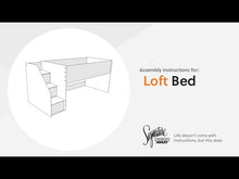 Load and play video in Gallery viewer, Frandern - Twin Loft Bed - Gray
