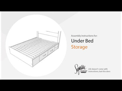 Hollivern - Twin/Full Under Bed Storage - Dark Gray