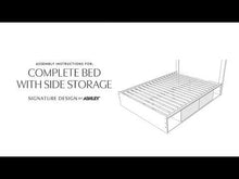 Load and play video in Gallery viewer, Arloster - Twin/Full Side Storage With Rail - Tan
