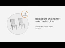 Load and play video in Gallery viewer, Bolanburg - Dining UPH Side Chair (Set of 2) - Rake Back - Brown / Beige
