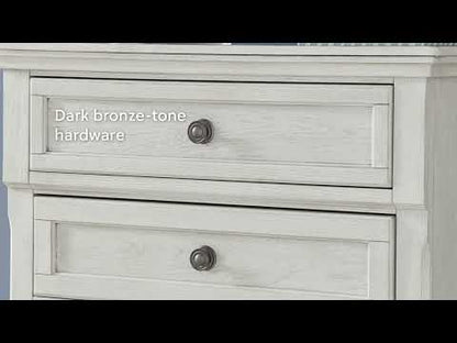 Robbinsdale - Full Storage Ftbd w/Roll Slats - Antique White