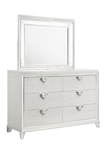 Galaxy Home Prism Dresser in White - Ego Home Furniture