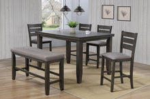 Load image into Gallery viewer, Crown Mark Bardstown Counter Height Bench in Gray
