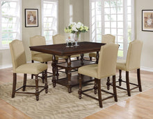 Load image into Gallery viewer, Crown Mark Langley Counter Height Table in Dark Brown
