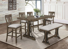Load image into Gallery viewer, Crown Mark Quincy Counter Height Chair (Set of 2) in Light Brown - Ego Home Furniture
