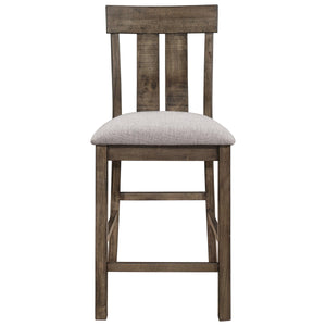 Crown Mark Quincy Counter Height Chair (Set of 2) in Light Brown image