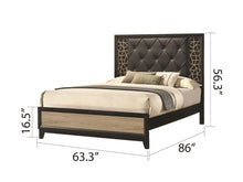 Load image into Gallery viewer, Galaxy Home Selena Queen Bed in Black
