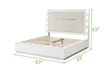 Load image into Gallery viewer, Galaxy Home Coco Queen Size Bed in Milky White
