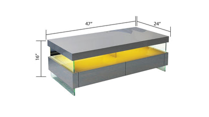 Galaxy Home Ria Coffee Table in Gray