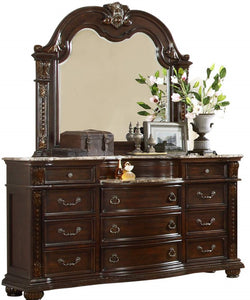 Galaxy Home Roma Dresser in Dark Walnut - Ego Home Furniture