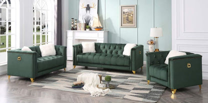 Galaxy Home Russell Loveseat in Green