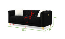 Load image into Gallery viewer, Galaxy Home Russell Sofa in Black
