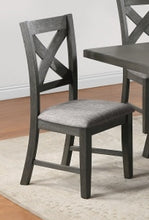 Load image into Gallery viewer, Crown Mark Furniture Rufus Side Chair in Dark Gray (Set of 2)
