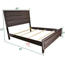 Load image into Gallery viewer, Galaxy Home Sierra King Size Bed in Gray
