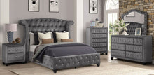 Load image into Gallery viewer, Galaxy Home Sophia King Bed in Gray

