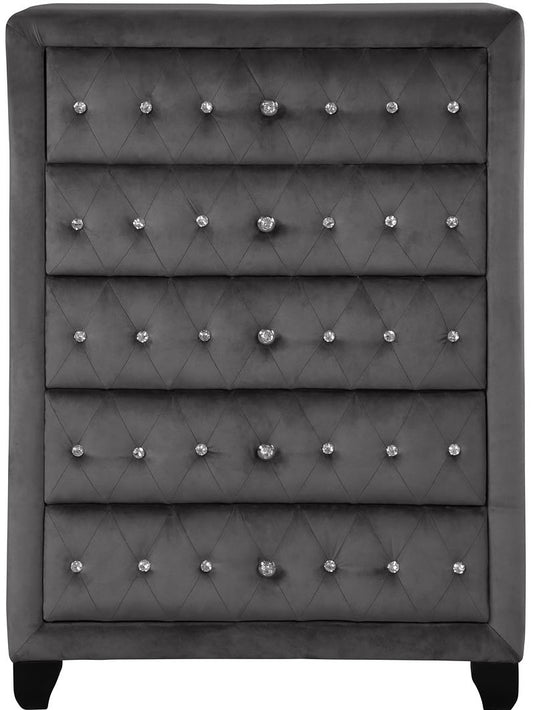 Galaxy Home Sophia Crystal Chest in Gray image