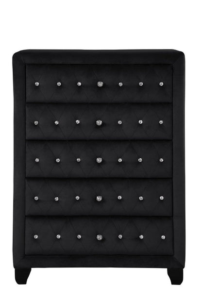 Galaxy Home Sophia Crystal Chest in Black image