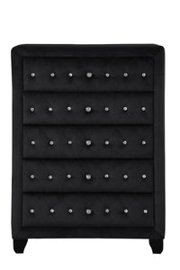 Galaxy Home Sophia Crystal Chest in Black image