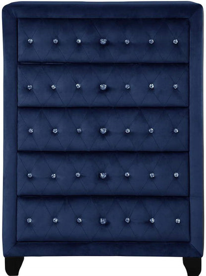 Galaxy Home Sophia Crystal Chest in Blue image