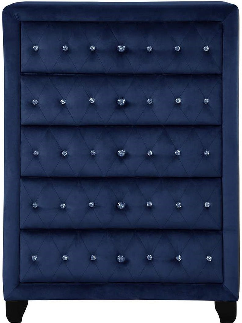 Galaxy Home Sophia Crystal Chest in Blue image