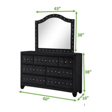 Load image into Gallery viewer, Galaxy Home Sophia Dresser in Black - Ego Home Furniture
