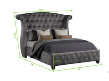 Load image into Gallery viewer, Galaxy Home Sophia Full Bed in Gray

