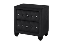 Load image into Gallery viewer, Galaxy Home Sophia Nightstand Black - Ego Home Furniture
