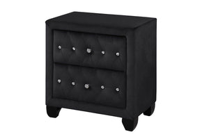 Galaxy Home Sophia Nightstand Black - Ego Home Furniture