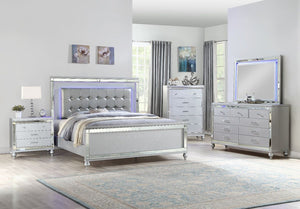 Galaxy Home Sterling Full Bed in Silver