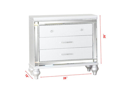 Galaxy Home Sterling Nightstand White