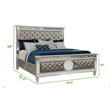 Load image into Gallery viewer, Galaxy Home Symphony King Bed in Silver
