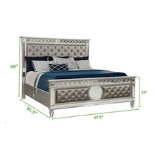 Load image into Gallery viewer, Galaxy Home Symphony Queen Bed in Silver

