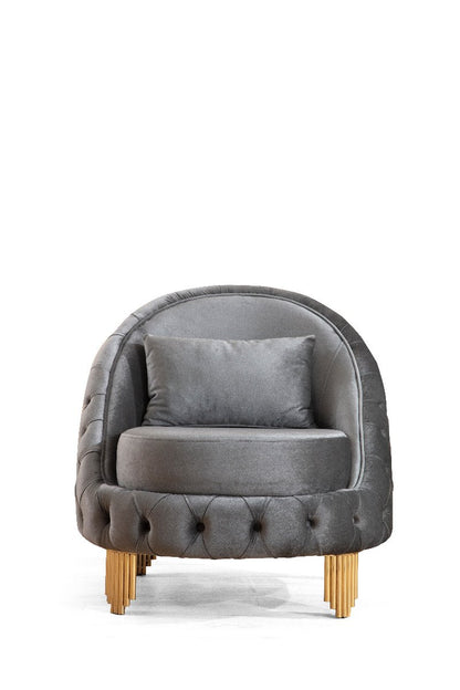 Galaxy Home Vanessa Chair in Gray image