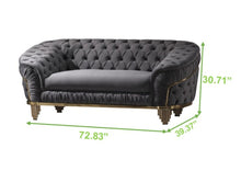 Load image into Gallery viewer, Galaxy Home Vanessa Loveseat in Gray

