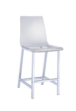 Load image into Gallery viewer, Everyday Contemporary Clear and Chrome Bar Stool
