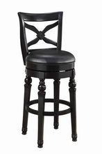 Load image into Gallery viewer, Traditional Black Swivel Bar Stool
