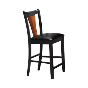 Boyer Transitional Amber and Black Counter-Height Chair