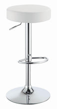 Load image into Gallery viewer, Modern White Adjustable Bar Stool
