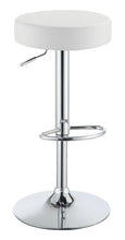 Load image into Gallery viewer, Modern White Adjustable Bar Stool
