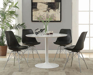 Lowry Contemporary Black Dining Chair